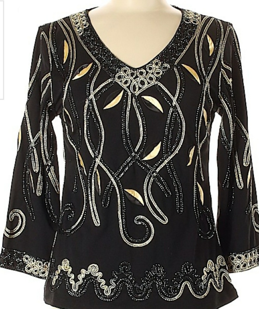 Stunning Lauren Michelle embroidered top